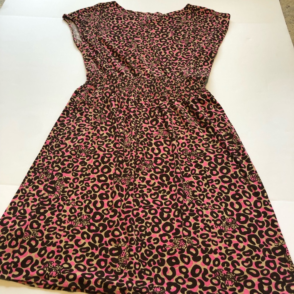 Lilly Pulitzer Sadie PB Camel Thrill of the Chaise Leopard Print Dress Size S - Picture 7 of 11